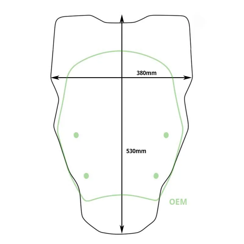 cafe 4 racer - Windshield xl without radar bmw r1300gs (2023 onwards) - UNIT GARAGE Body Parts 