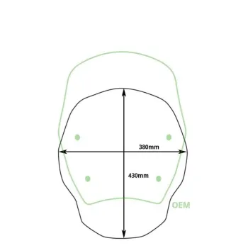 cafe 4 racer - Windshield s without radar bmw r1300gs (2023 onwards) - UNIT GARAGE Body Parts 