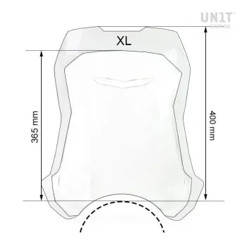 cafe 4 racer - Windshield xl with gps support for bmw r12 ninet - UNIT GARAGE Body Parts 