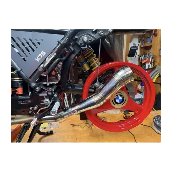 cafe 4 racer - Výfuk GP štýl 02 + kolektor pre BMW K75 - Cafe4Racer K75 výfukové diely 