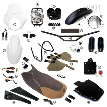 cafe 4 racer - R850r-r1100r pro sada - UNIT GARAGE KIT 