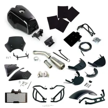 cafe 4 racer - UNIT GARAGE Kit NineT DEUS ENDURO ZÁKLADNÍ SADA ČERNÁ - UNIT GARAGE KIT 