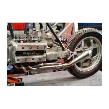 cafe 4 racer - BMW K100 Exhaust CR DP header pipes , muffler - Cafe4Racer K100 exhaust parts 