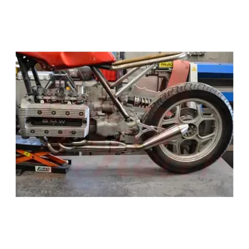 cafe 4 racer - BMW K100 Výfuk CR DP výfukové potrubie , tlmič - Cafe4Racer K100 výfukové diely 
