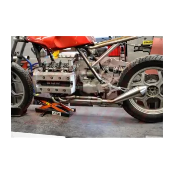cafe 4 racer - BMW K100 Exhaust CR DP header pipes , muffler - Cafe4Racer K100 exhaust parts 