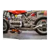 cafe 4 racer - BMW K100 Exhaust CR DP header pipes , muffler - Cafe4Racer K100 exhaust parts 