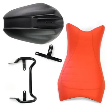 cafe 4 racer - Biposto seat NineT in Sky Orange - UNIT GARAGE Seats 