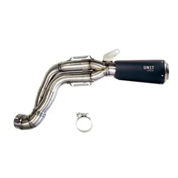 cafe 4 racer - High pipe 1:2:1 nine t scrambler in titanium with visible welds - UNIT GARAGE Exhausts  