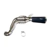 cafe 4 racer - High pipe 1:2:1 nine t scrambler in titanium with visible welds - UNIT GARAGE Exhausts  