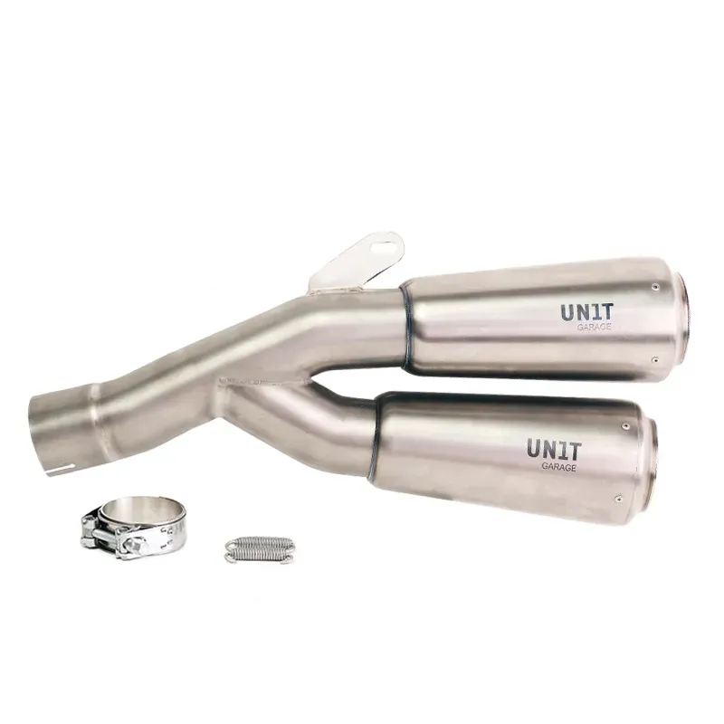 cafe 4 racer - Bmw r12 ninet double low pipe - UNIT GARAGE Exhasut 