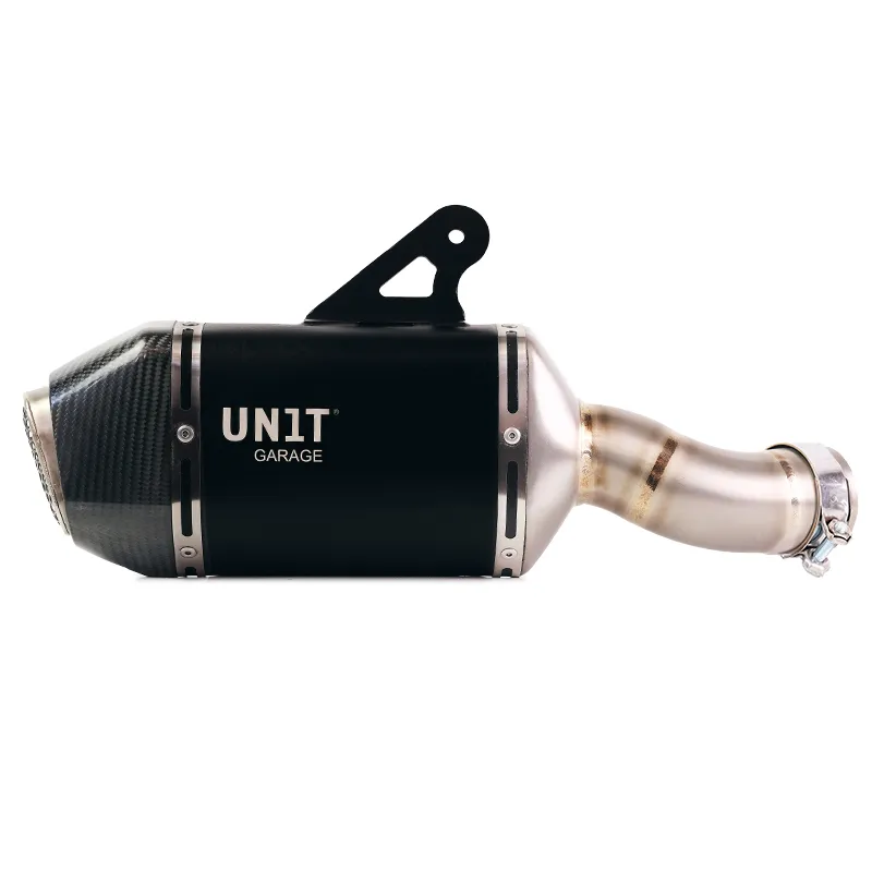 cafe 4 racer - Black exhaust rad bmw r1300gs (2023 onwards) - UNIT GARAGE Exhausts 