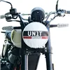 cafe 4 racer - Headlamp cover in leather with logo - UNIT GARAGE Protection 