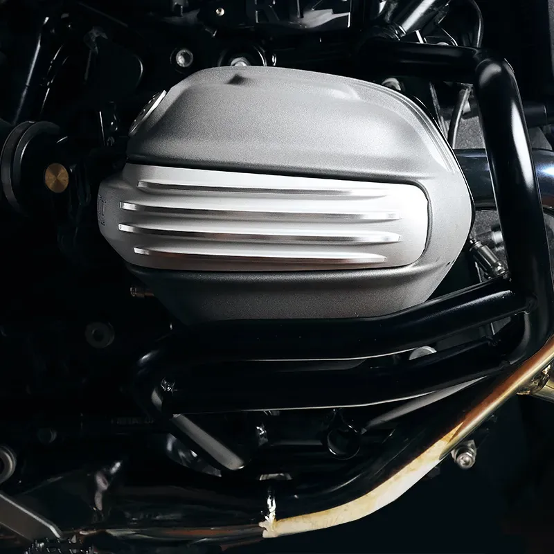 cafe 4 racer - Pair of silver coil protectors for bmw r12 - UNIT GARAGE Protection 