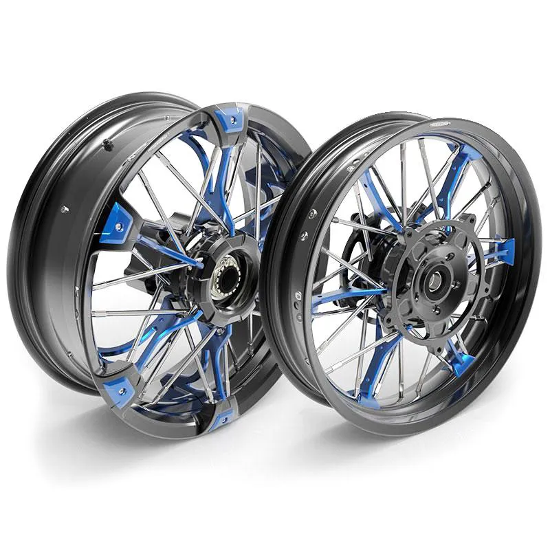 cafe 4 racer - Pair of spoked wheels ninet 24m9 sx-spider tubeless (2014-2016) - UNIT GARAGE Wheels 