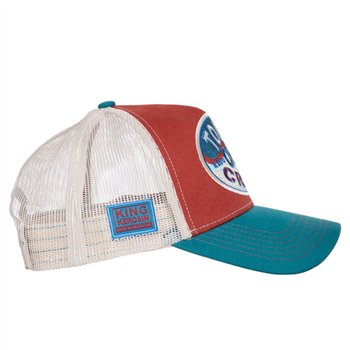 cafe 4 racer - King Kerosin Tough old crow cap red&blue - KING KEROSIN Caps 