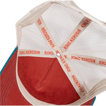 cafe 4 racer - King Kerosin Tough old crow cap red&blue - KING KEROSIN Caps 