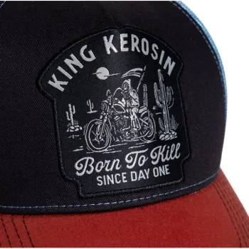 cafe 4 racer - King Kerosin Born to kill cap black - KING KEROSIN Caps 