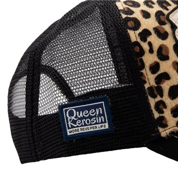 cafe 4 racer - Queen Kerosin Royal Kitten Club cap leopard wash - KING KEROSIN Caps 