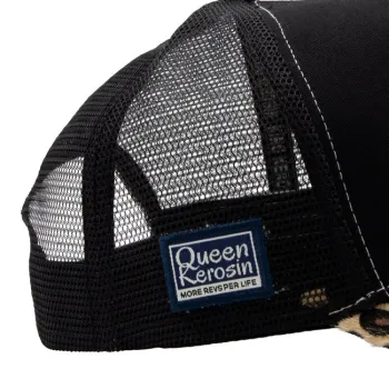 cafe 4 racer - Queen Kerosin Touch me hard čiapka leopard wash - KING KEROSIN Šiltovka 