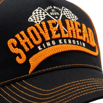 cafe 4 racer - King Kerosin Shovelhead čiapka čierna - KING KEROSIN Šiltovka 