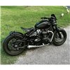 cafe 4 racer - Saturn V - Exhaust System - Bobber/Speedmaster - Brushed - Rebelmoto Triumph Bonneville 