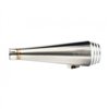 cafe 4 racer - Saturn V - Exhaust System - Bobber/Speedmaster - Brushed - Rebelmoto Triumph Bonneville 
