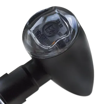 cafe 4 racer - LED Indicator SPARK Black Aluminum M8 Pair L 48 x W 20 x - HS MOTO Germany Standard indicators 4251352608185