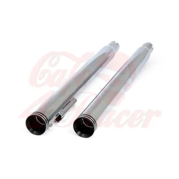 cafe 4 racer - V PARTS Vintage Series Megaton Chromed Universal Muffler - V parts Mufflers 76021381