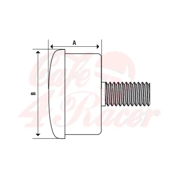 cafe 4 racer - Highsider Mono LED Turn Signal chrome - Highsider Bar end indicators 4054783024582