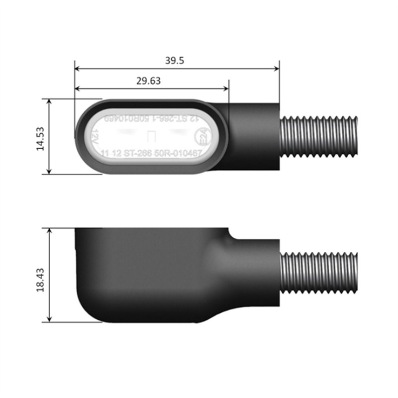 cafe 4 racer - LED-blikač "NICE" - HS MOTO Germany Standardní ukazatele směru 4251926902800