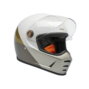 cafe 4 racer - Biltwell Lane Splitter helmet intersection gold/silver/bronz - BILTWELL Biltwell Lane Splitter 