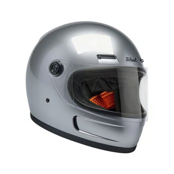 cafe 4 racer - Biltwell Gringo SV helma lesklá stříbrná - BILTWELL Biltwell Gringo SV2026 