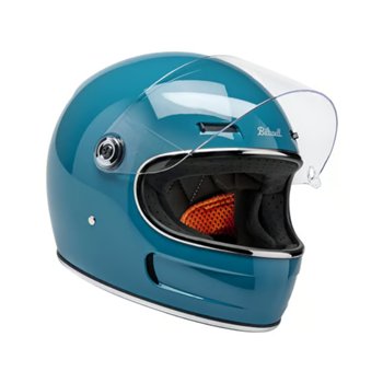 cafe 4 racer - Biltwell Gringo SV helmet gloss atlantic teal - BILTWELL Biltwell Gringo SV 2026 
