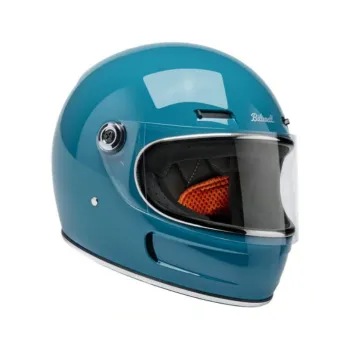 cafe 4 racer - Biltwell Gringo SV helmet gloss atlantic teal - BILTWELL Biltwell Gringo SV 2026 
