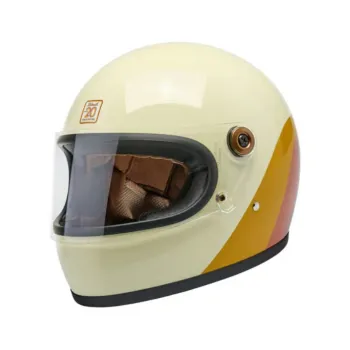 cafe 4 racer -  Biltwell Gringo S  helma integrálna lesklá bielo/čierna tracker - BILTWELL Biltwell Gringo S 2025 