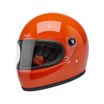 cafe 4 racer -  Biltwell Gringo S  helma integrálna lesklá bielo/čierna tracker - BILTWELL Biltwell Gringo S 2025 