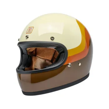 cafe 4 racer - Biltwell Gringo Santa Cruz ručne vyrobená prilba vintage white - BILTWELL Biltwell Gringo DOT 