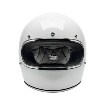 cafe 4 racer - Biltwell Gringo helmet gloss white - BILTWELL Biltwell Gringo DOT 