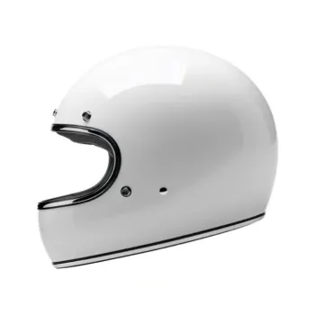 cafe 4 racer - Biltwell Gringo helma lesklá bílá - BILTWELL Biltwell Gringo DOT 