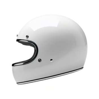 cafe 4 racer - Biltwell Gringo helmet gloss white - BILTWELL Biltwell Gringo DOT 