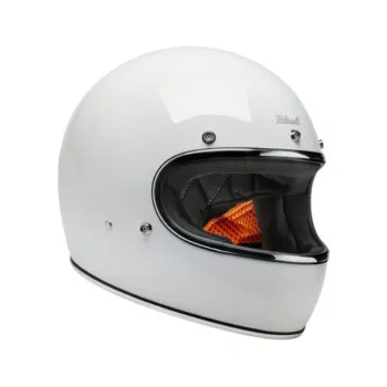 cafe 4 racer - Biltwell Gringo helma lesklá bílá - BILTWELL Biltwell Gringo DOT 