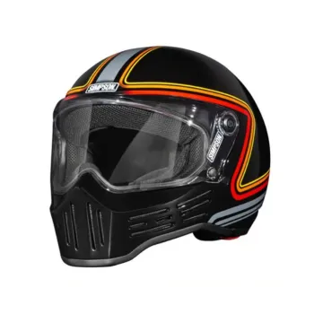 cafe 4 racer - Prilba Simpson Chopper Carbon - Simpson Simpson 