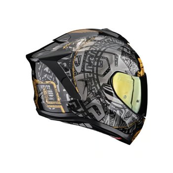 cafe 4 racer - Prilba Scorpion Exo-1500 Air Apus čierna/sivá/zlatá - Scorpion  SCORPION 