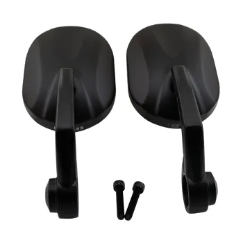 cafe 4 racer - Biltwell, in-bar Utility mirror rectangle 1" black - BILTWELL Bar end mirrors 
