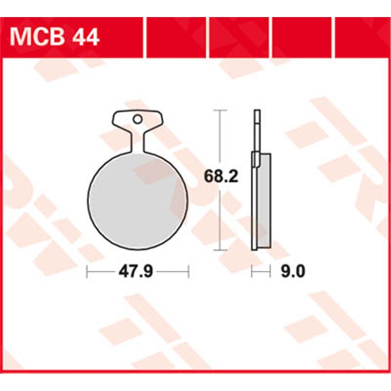 Disc brake pads MCB44