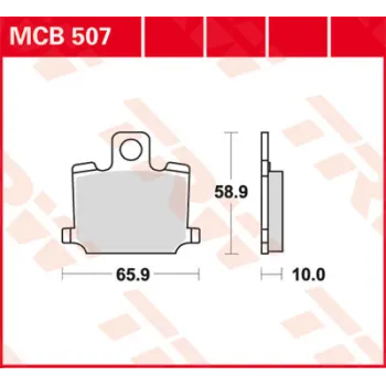 Disc brake pads MCB507