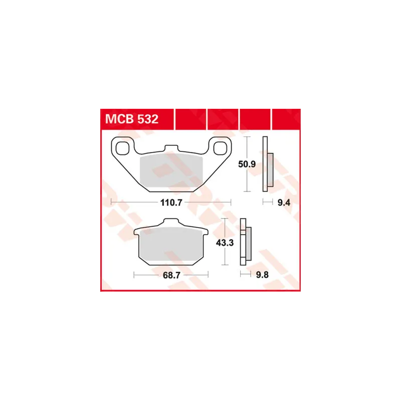 Disc brake pads MCB532