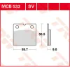 Disc brake pads MCB533