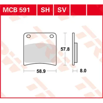cafe 4 racer - EPFA188HH EBC Extreme Pro Brake pads - EBC Brake pads / shoes 5050953006999