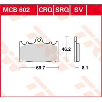 cafe 4 racer - CLBRA BRAKE PADS 2430XBK5 SINTER METAL - CL BRAKES Brake pads / shoes 841754010842